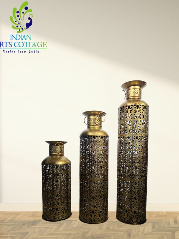 Tea Light Holder Pot Set of 3 -35,21,18 In