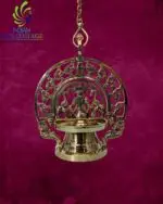 Gaja Lakshmi Hanging Vilakku(Lamp) 12 In - Image 2