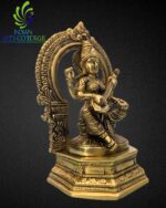 Saraswathi Idol Brass 9.5 In - Image 4