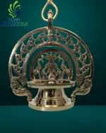 Gaja Lakshmi Hanging Vilakku(Lamp) 9 In - Image 2