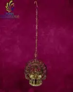 Gaja Lakshmi Hanging Vilakku(Lamp) 12 In - Image 3